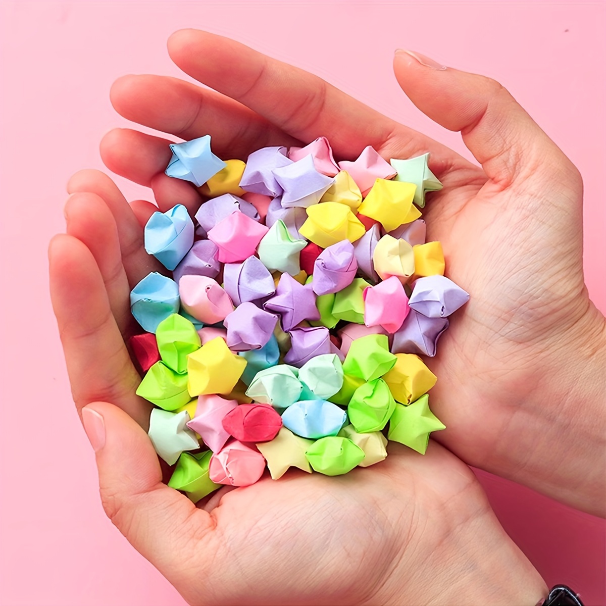1000 Sheets Colorful Origami Stars Paper Strips Lucky Star 20 Colors Folding  Paper Material for Children Handmade Craft DIY Toys