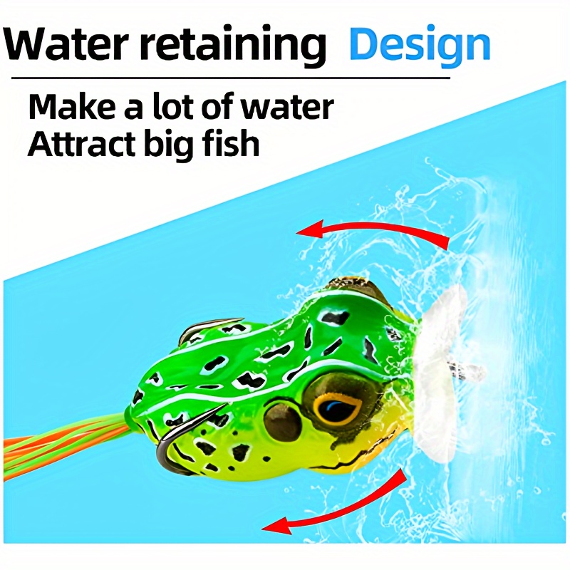 Topwater Fishing Lures Bionic Soft Frog Bass Pike Snakehead - Temu