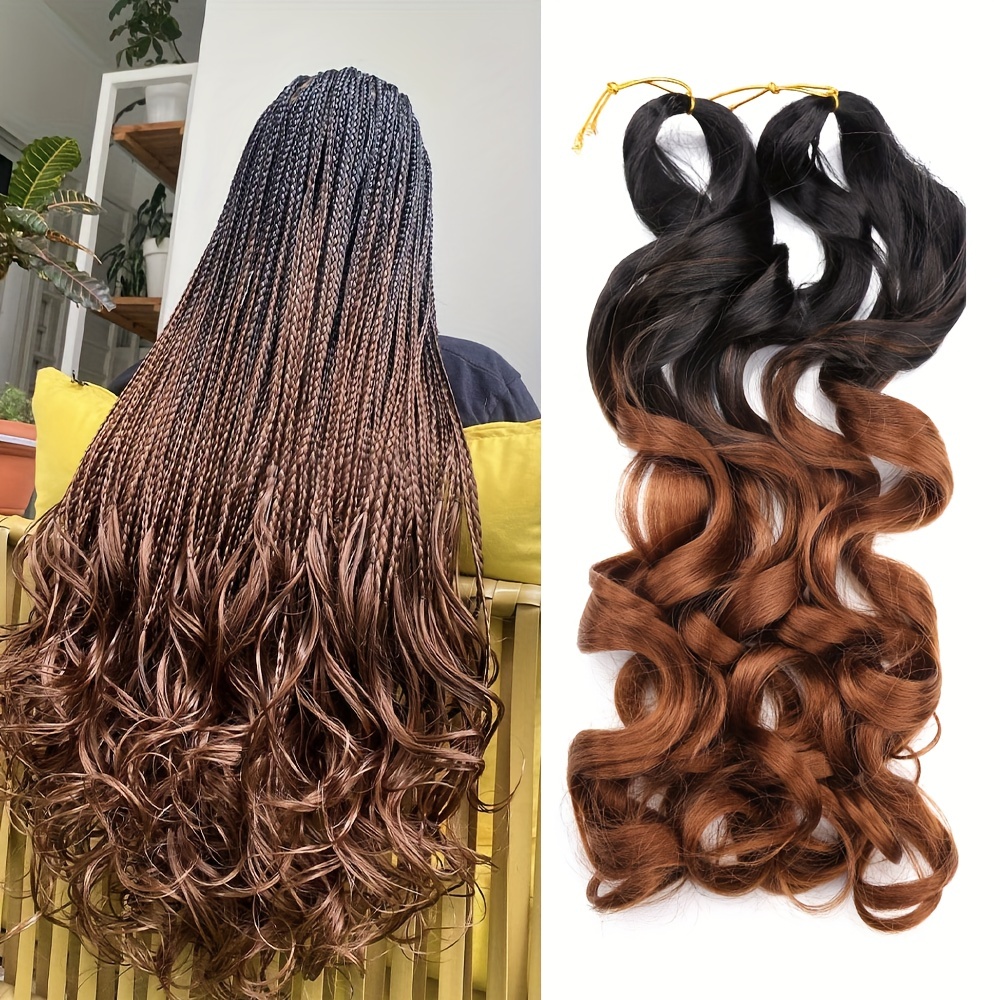 Synthetic Loose Wave Braiding Hair Extensions Spiral French - Temu Canada