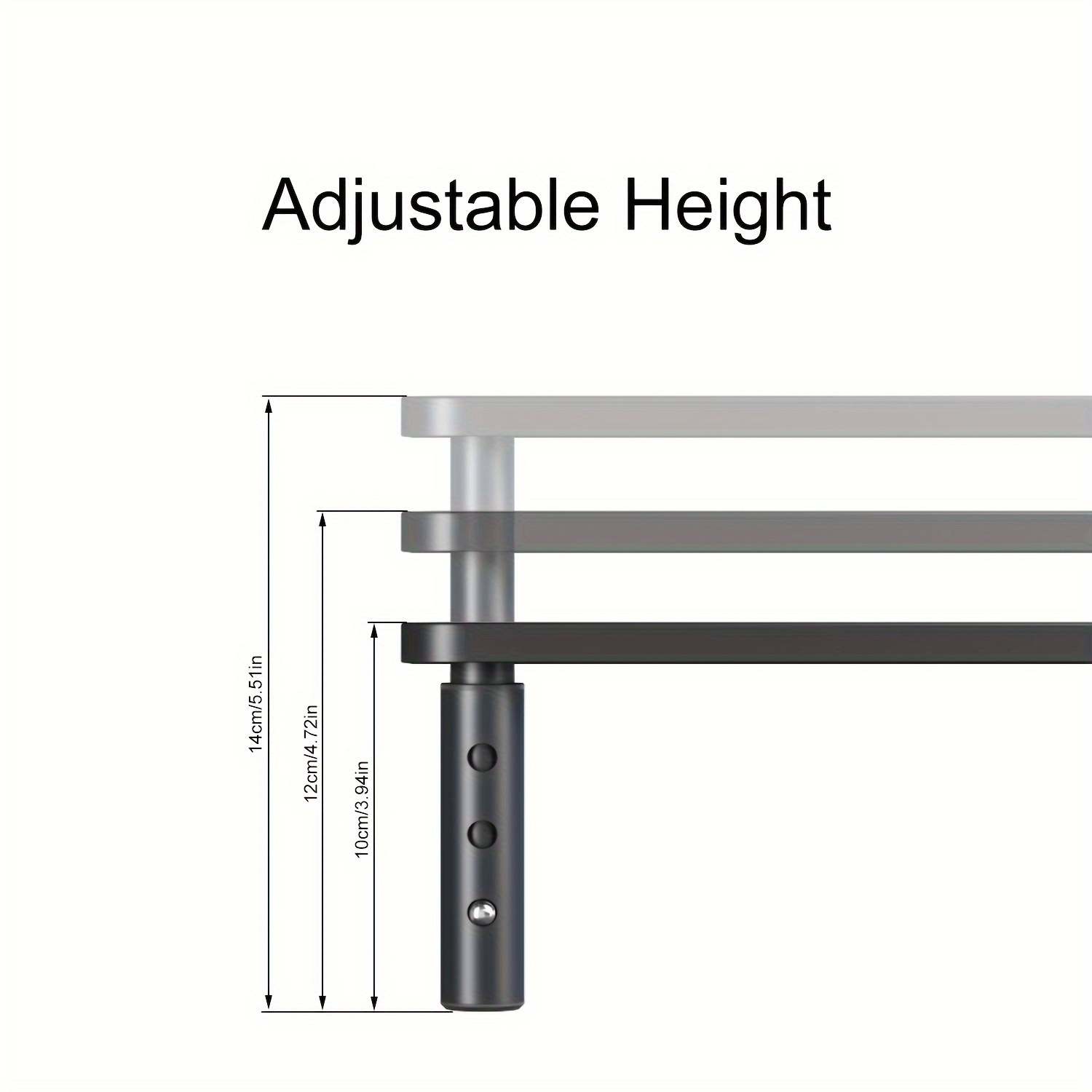 Office Monitor Elevated Stand 3 level Height Adjustable Temu