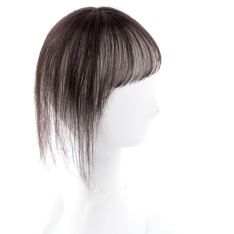 360 Invisible Synthetic High Temperature Hair Seamless Bangs - Temu