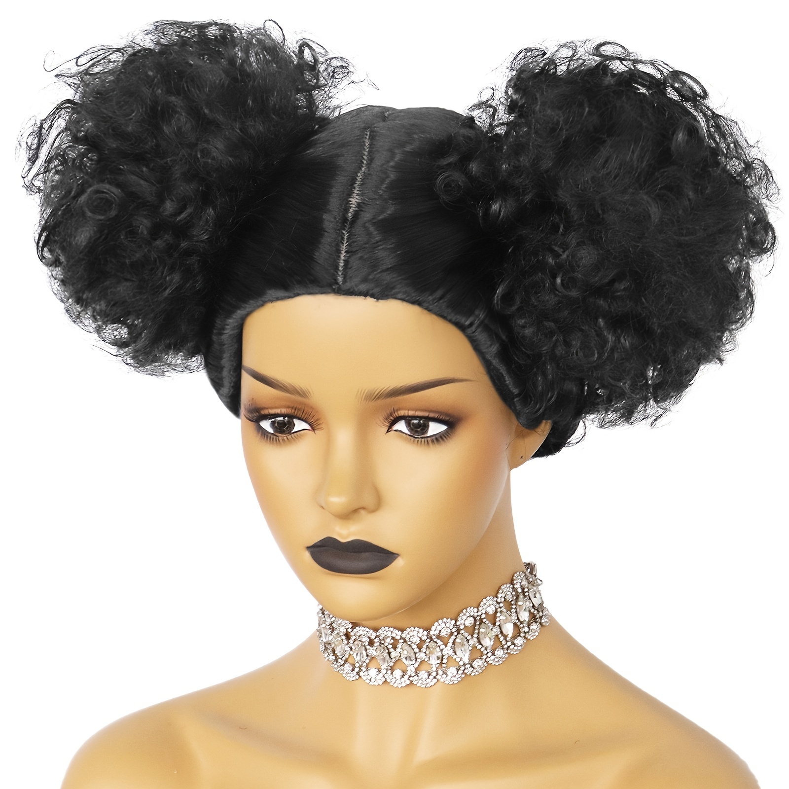 Black 2025 wig bun