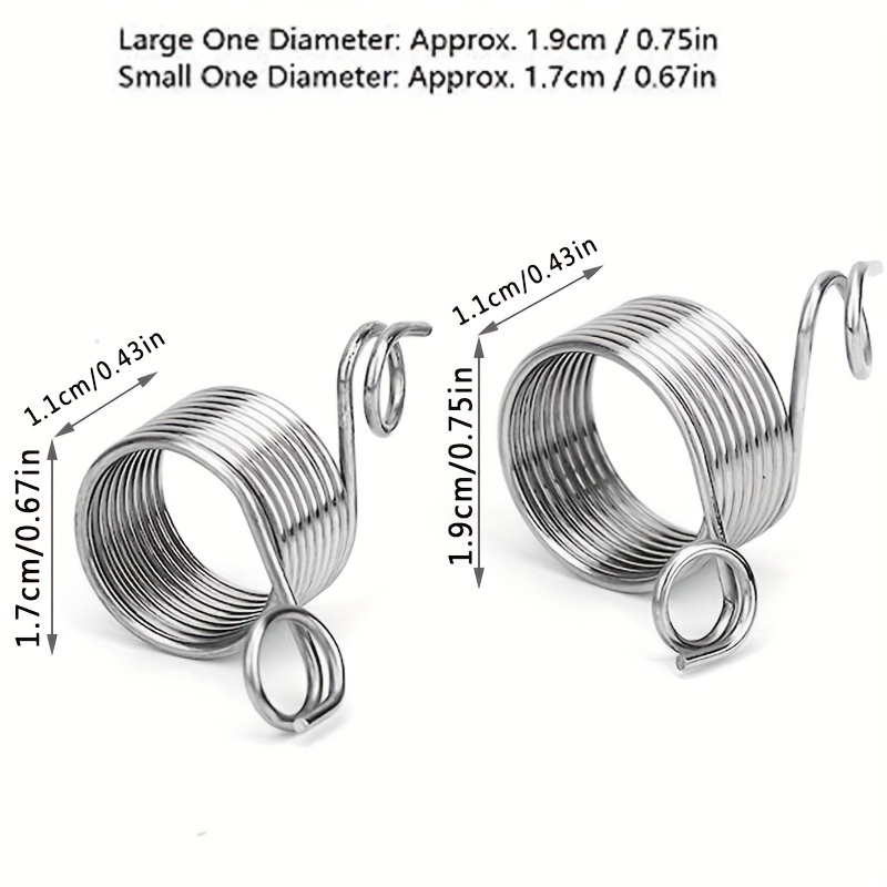 Metal Knitting Thimble,10Pcs Yarn Guide Finger Holder Thimble Stainless  Steel Knitting Rings for Crochet Knitting Crafts Tools(02)