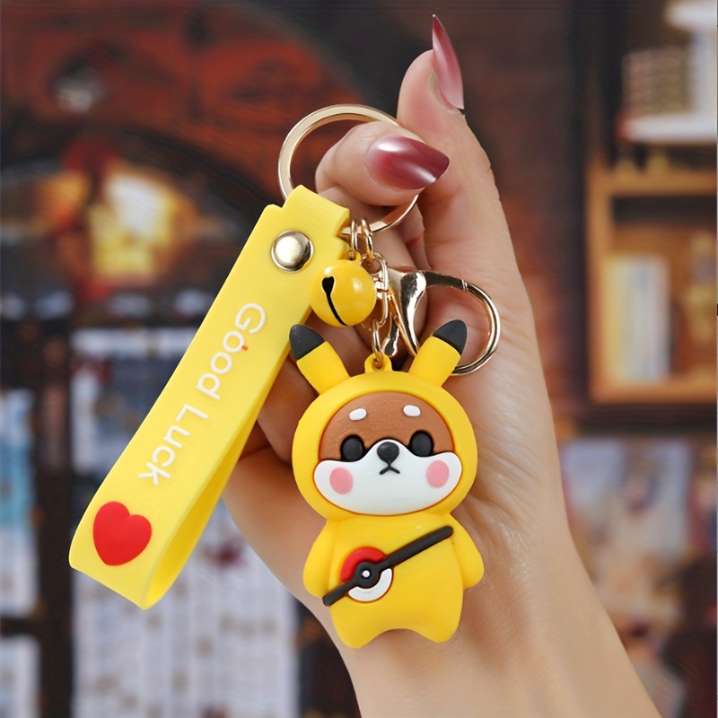 Cartoon Shiba Inu Dog Charm Keychain Cute Keyring Bag, Suitcase Accessory  Phone Pendant Car Ornament - Temu