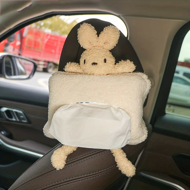 Cute Hanging Car Tissue Box Creative Car Interior Decor With - Temu