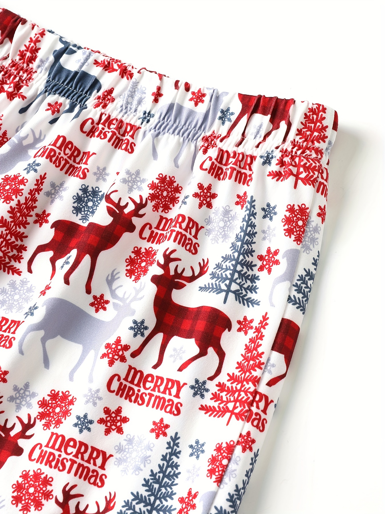 Merry Christmas Santa Claus Deer Snowman Sleep Shorts for Women
