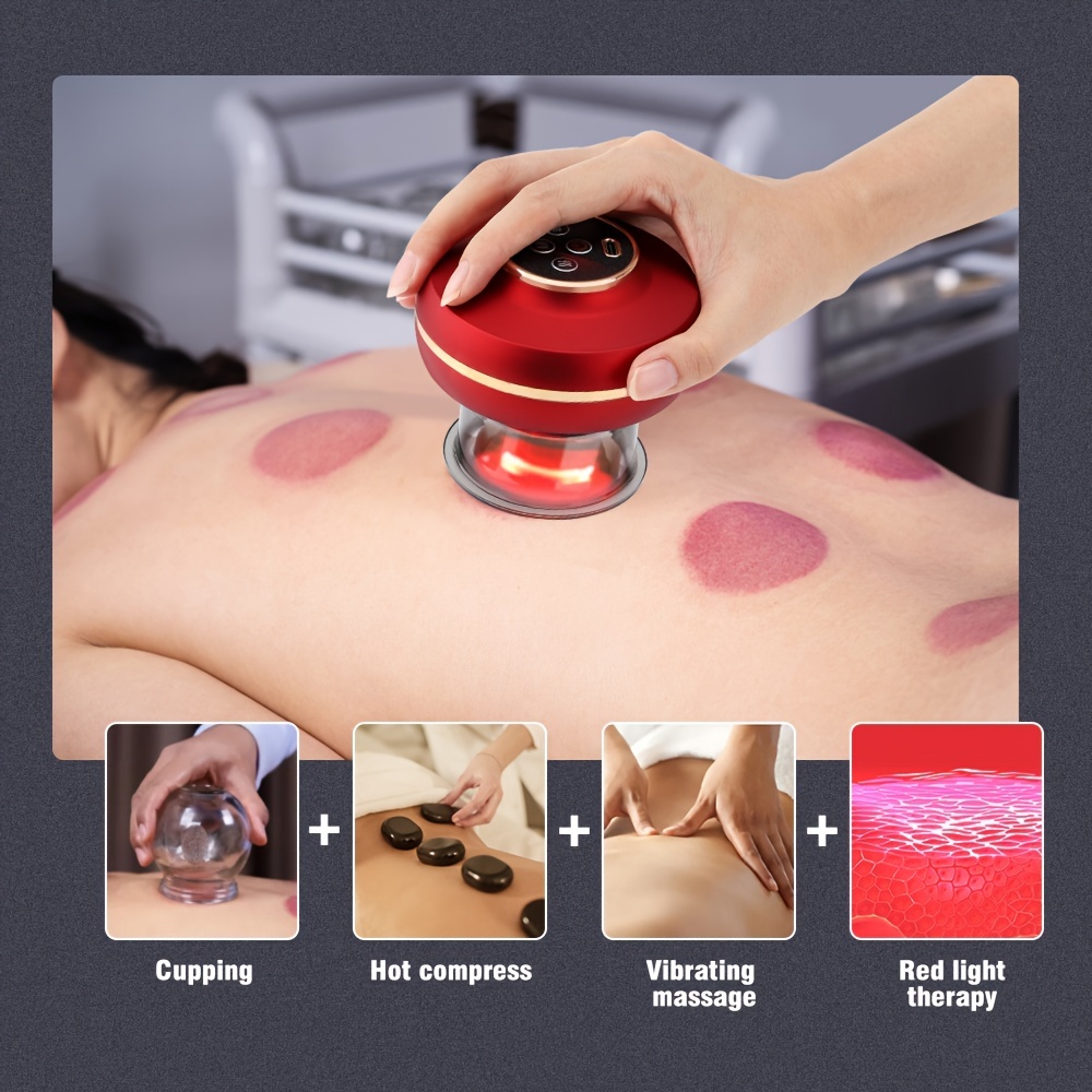 Intelligent Vacuum Cupping Massage Device Electric Heating - Temu