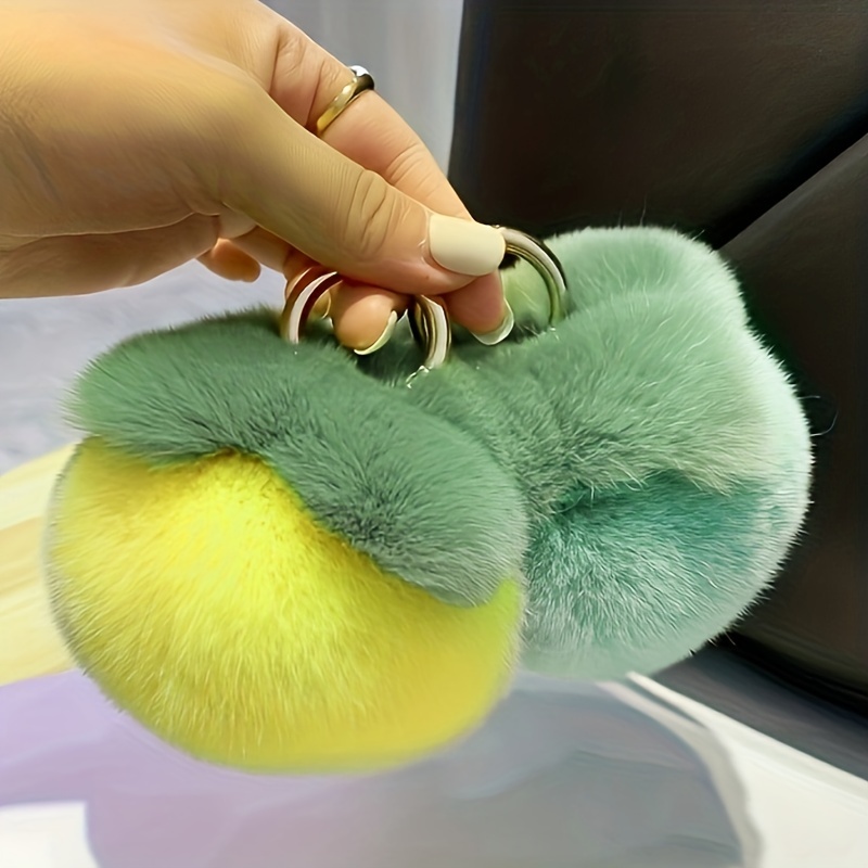 Creative Fruit Plush Hair Thread Pendant Car - Temu