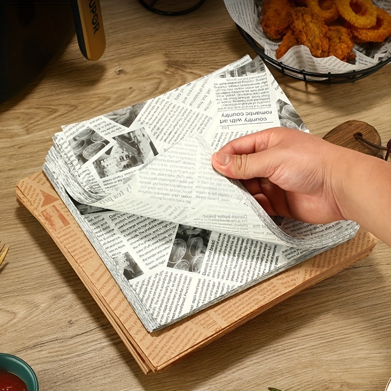 Envolturas de papel de cera para envolver alimentos papel para pan  sándwich, blanco Feliz Sencillez