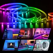 65 6 feet music synchronized color changing rgb 2835 led strip remote led strip used for room bedroom kitchen halloween decoration party led lights details 7