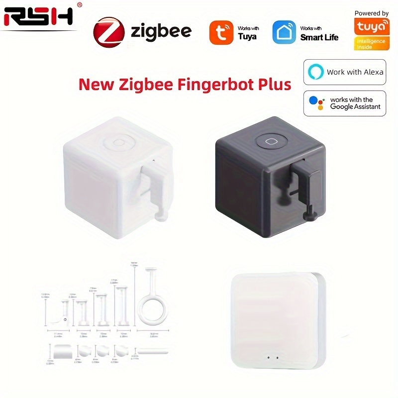 Tuya Zigbee Smart Fingerbot Plus Switch Button Pusher Smart Home Smart Life  App Work With ZigBee Gateway Alexa Google Home Alice.