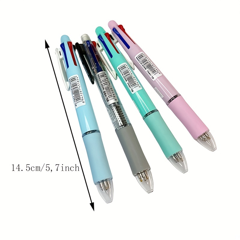Jelly 6-Color Ballpoint Pen Mechanical Lead Pencil Set Green