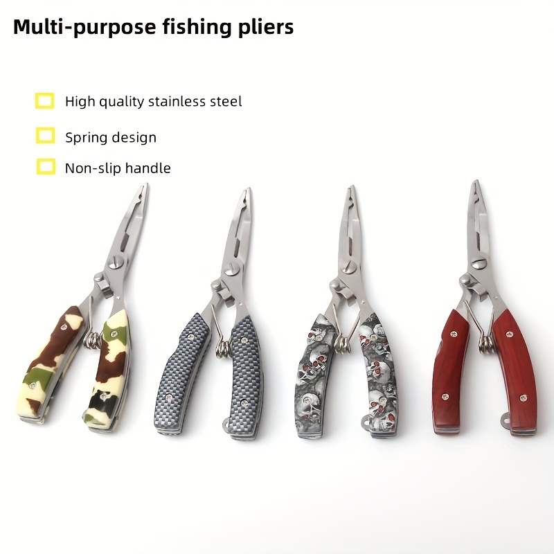1pc Multifunctional Fishing Pliers Hook Remover Split Ring - Temu