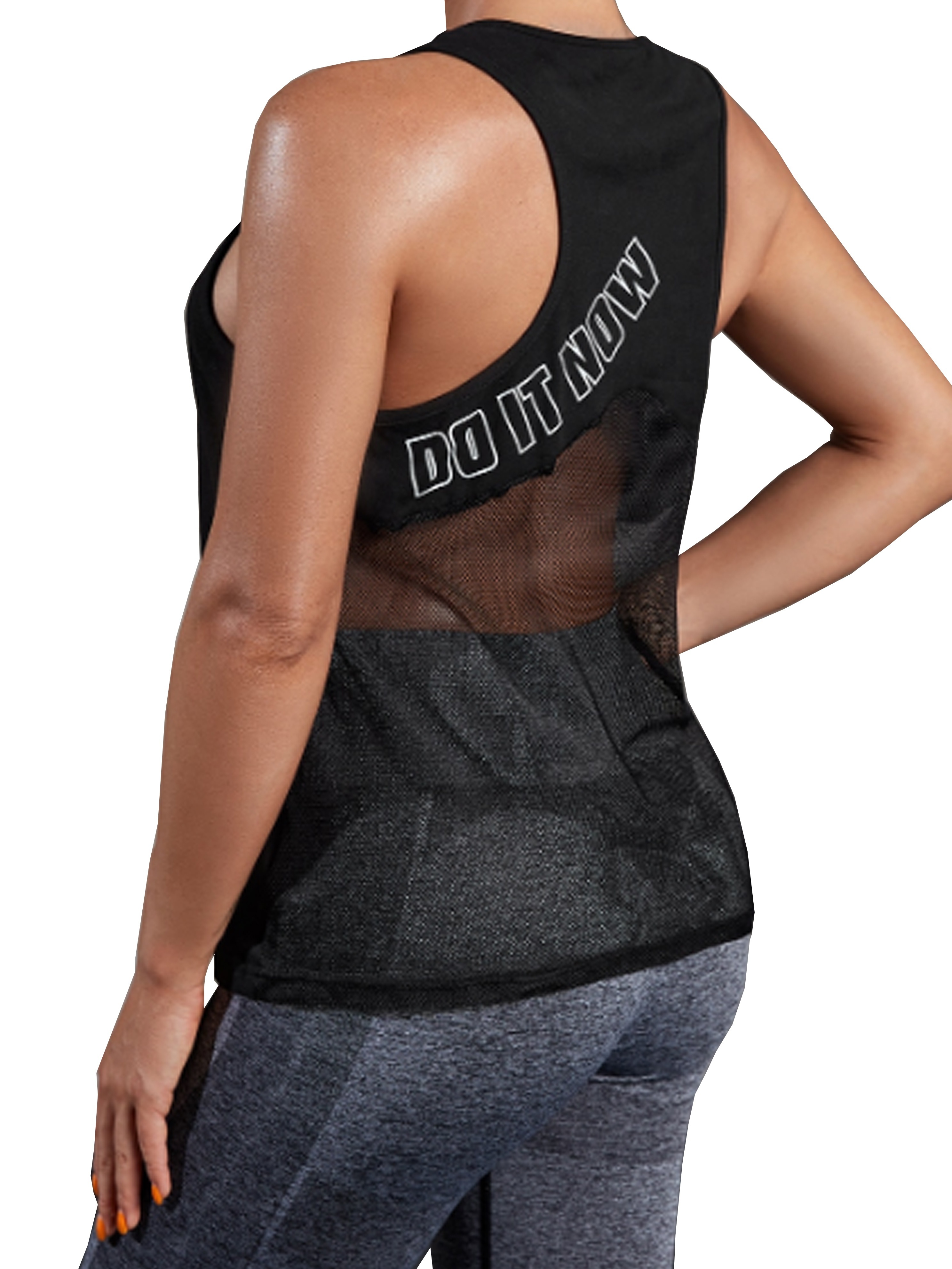 Summer Fitness Athletic Tops Women Back Cutout Short Sleeved Loose
