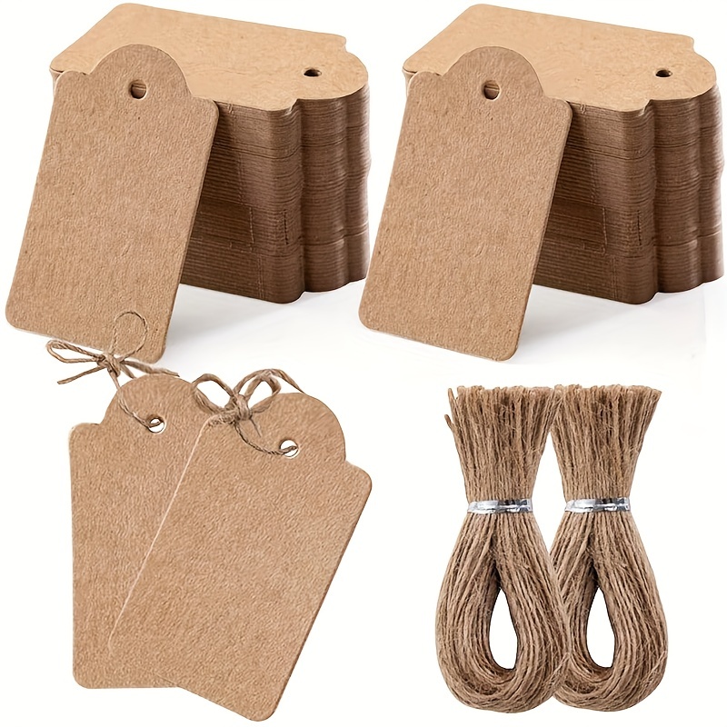 Kraft Paper Gift Tags Perfect For Gifting With Blank Tags - Temu