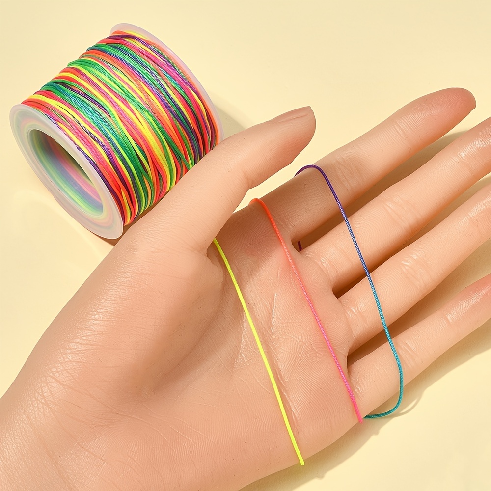 Stretchy String For Bracelet Necklace Jewelry Making Rainbow - Temu