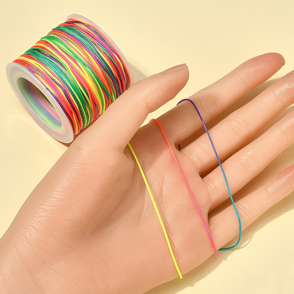 Rainbow Elastic Beading Cord for Jewelry Making