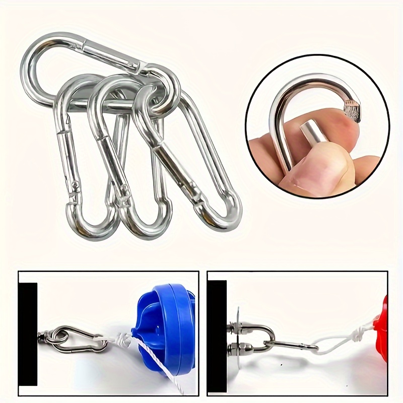 10pcs Alloy Hanging Buckles for Camping Travel Hiking