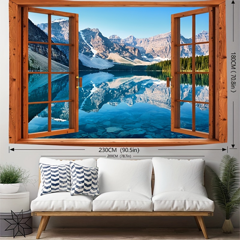 Mountain discount scene tapestry