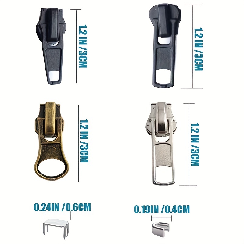YKK Zipper Repair Kit 5 VISLON Auto-lock Sliders Suitable for