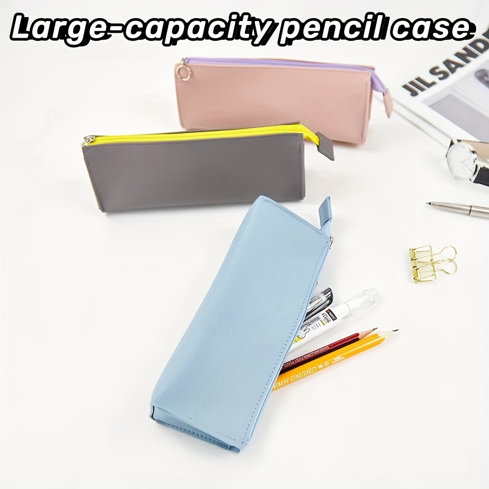 Large Capacity Stationery Pencil Case Kawaii Macaron Color - Temu  Philippines