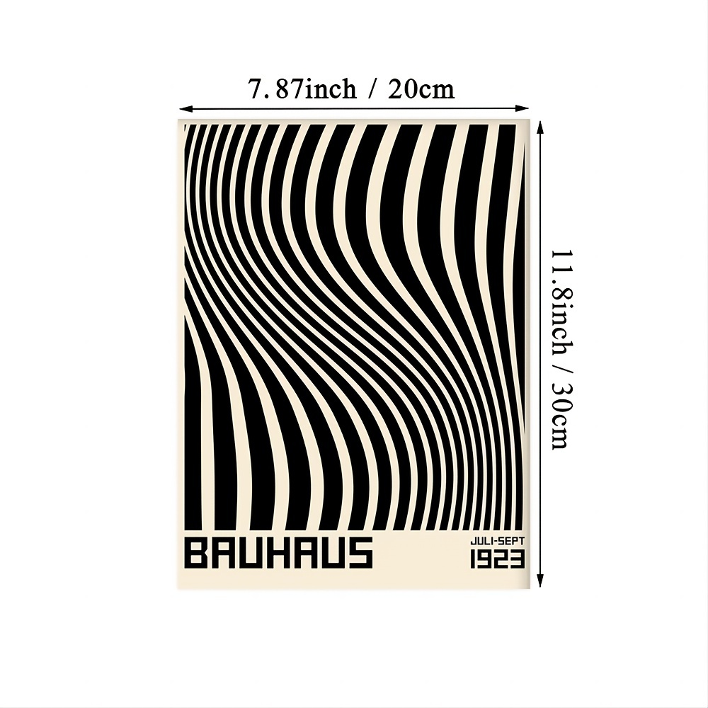 Bauhaus Poster, Nordic Vintage Bauhaus Design Prints, Modern Bauhaus 1923  Exhibition Poster, Abstract Lines Geometry Wall Art Painting Minimalist  Artwork Decor - Temu Austria