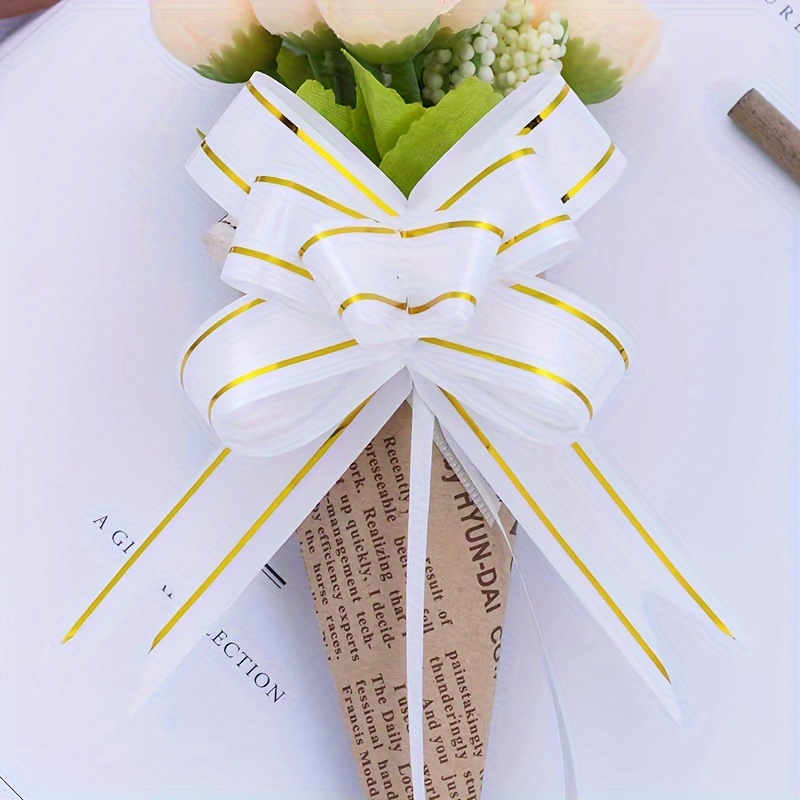Gift Wrapping: White & Gold Bees Gift Wrap