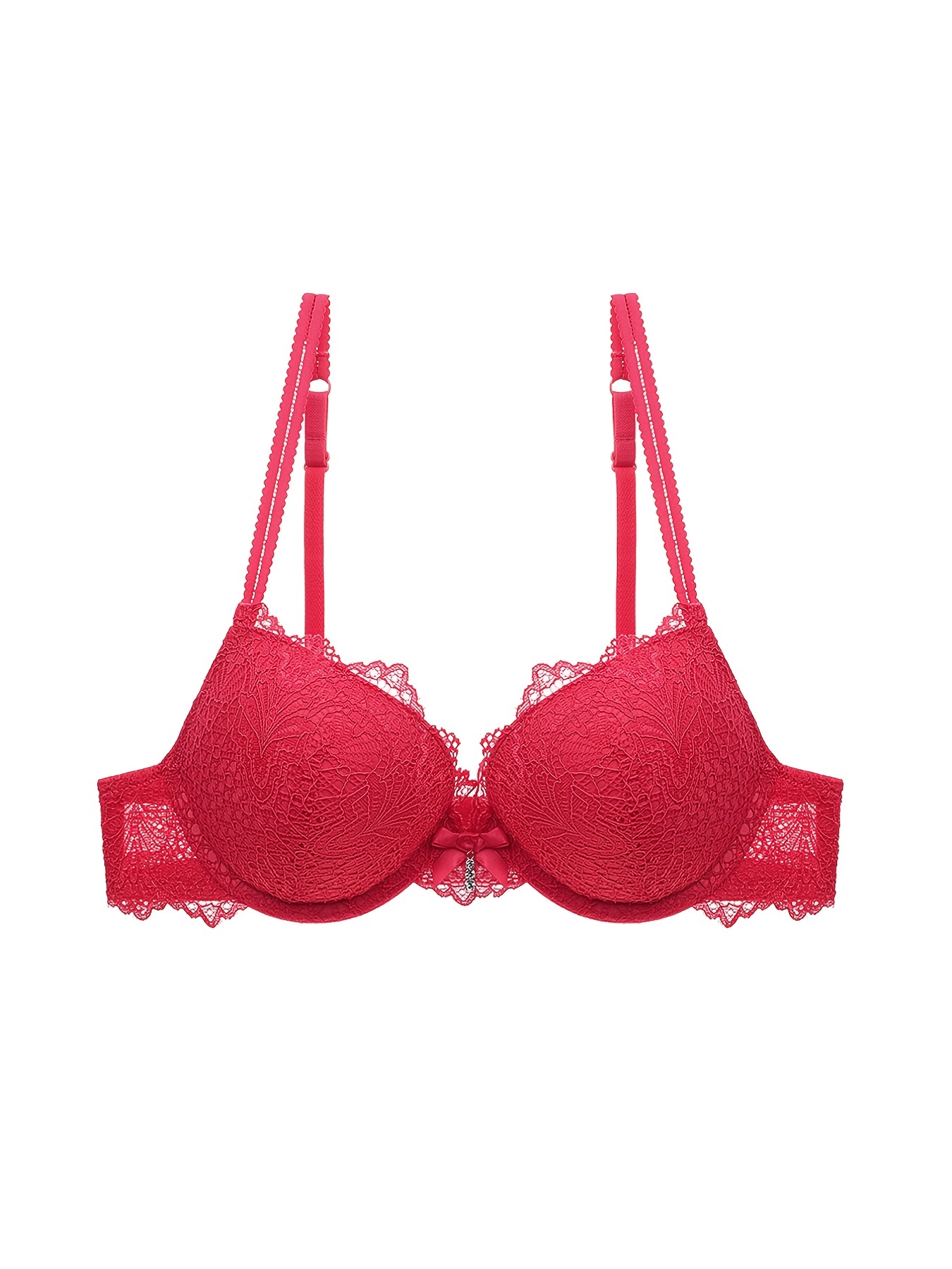 Buy Online Stylish Lace with Middle Flower Padded Bra for Ladies at