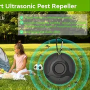 pest repellent bug zapper portable intelligent ultrasonic insect repellent outdoor mosquito repeller can be hung indoor pets ultrasonic tick flea repeller emits high frequencies and pets humans without harmful chemicals or pesticides black details 3