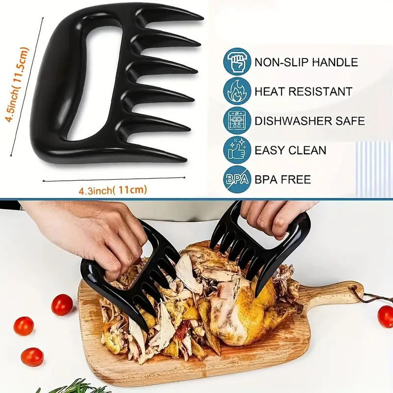 Bbq Claws Original Shredder Barbecue Claws, Easily Lift, Handle, Shred, And  Cut Meats Ultra-sharp Blades And Heat Resistant, Grilling & Barbecue  Utensils - Temu