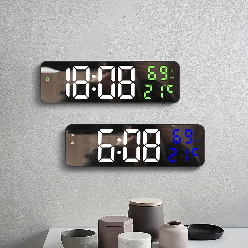 1 pieza luminoso Despertador silencioso inglés fotosensible electrónico  Reloj, Moda de Mujer