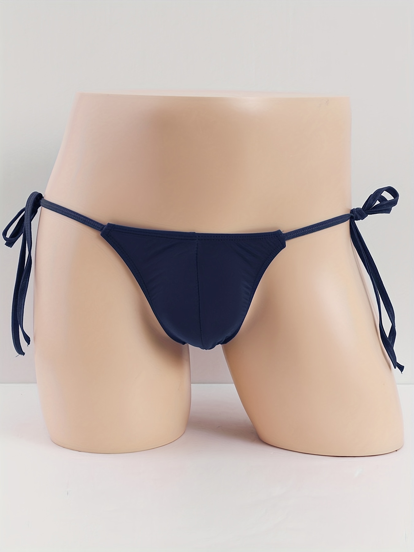 3PCS Women Sexy Briefs Thong Solid Mesh High Cut underwear Bikini