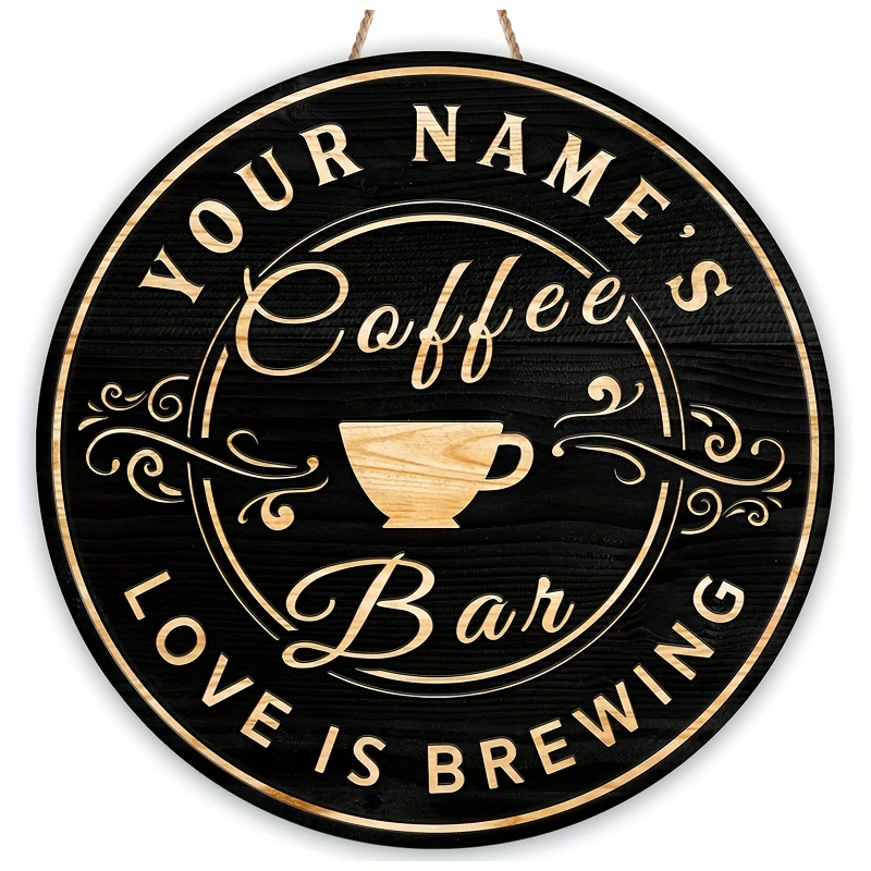 Coffee Bar Love is Brewing SIGN Coffee Bar SIGN Gift 