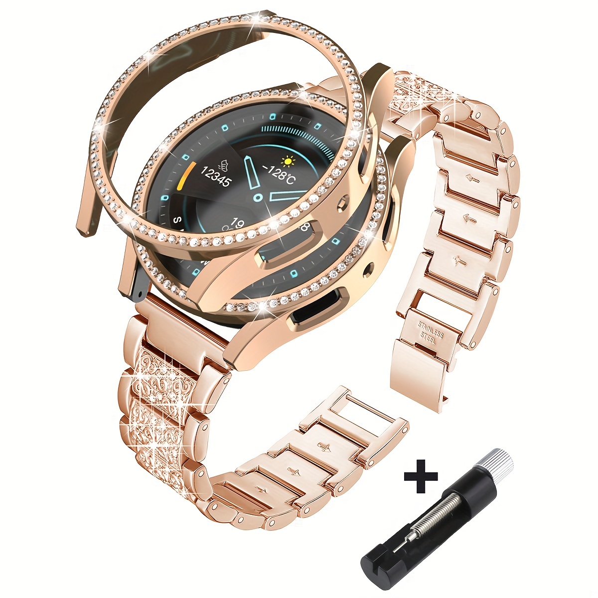 Gold Samsung Galaxy Watch 5/6 Band 40mm 44mm Samsung Galaxy 
