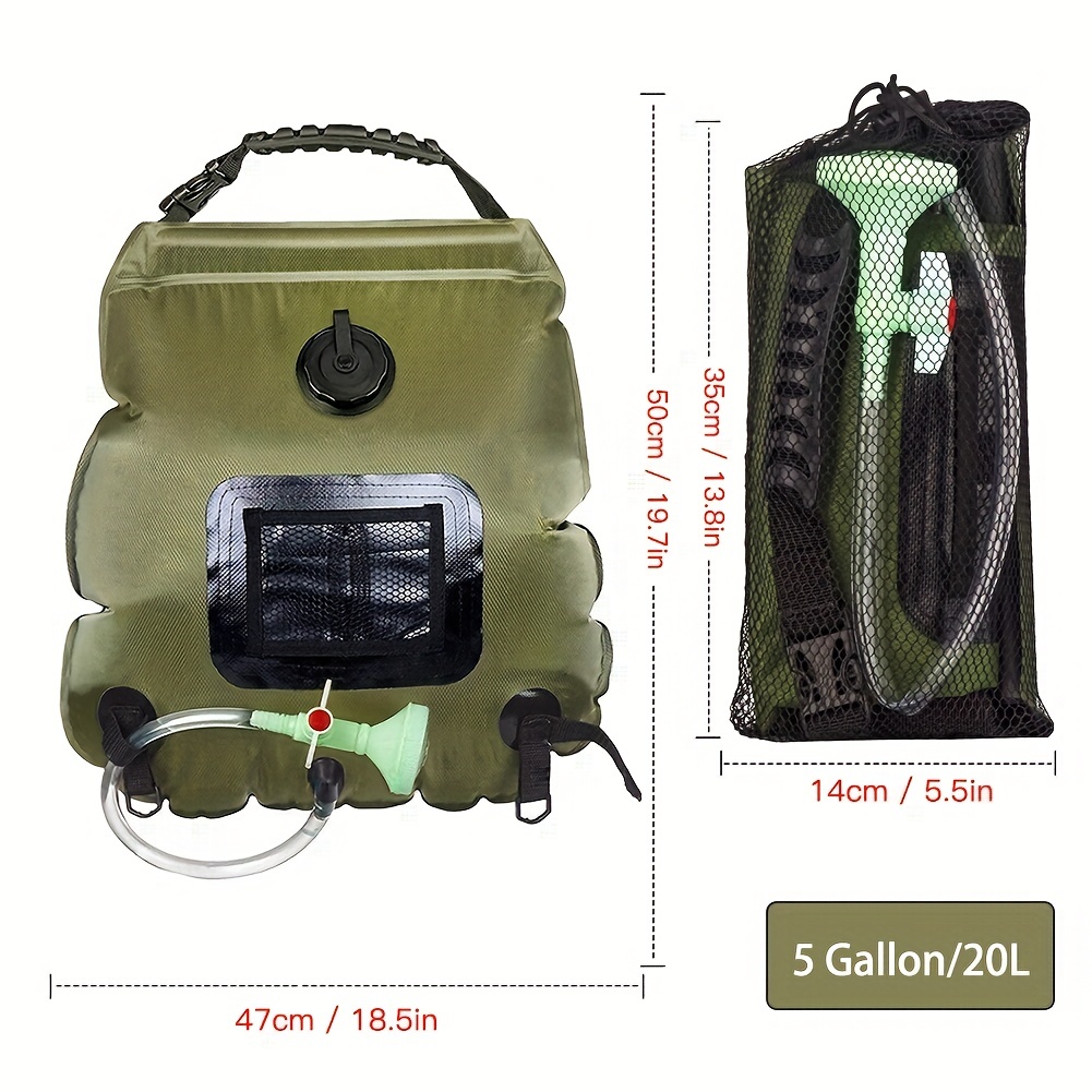 Douche de camping 20l sac seau pliant haute pression puissance laveuse de  pompe électrique laveuse de voiture portable laveuse de camping en plein  air