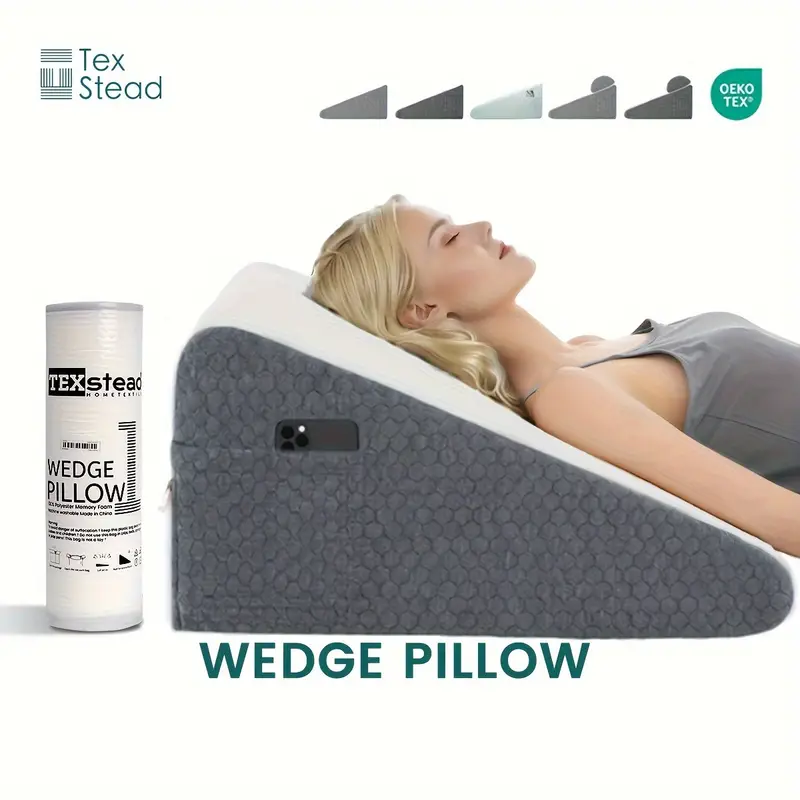 2PCS Knee Leg Pillow For Sleeping Cushion Support Between Legs Rest Memory  Foam