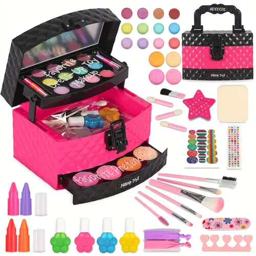 Deluxe Washable Makeup Kit For Girls - The Perfect Christmas & Birthday Gift  For 4-8+ Year Old Princesses! - Temu United Arab Emirates