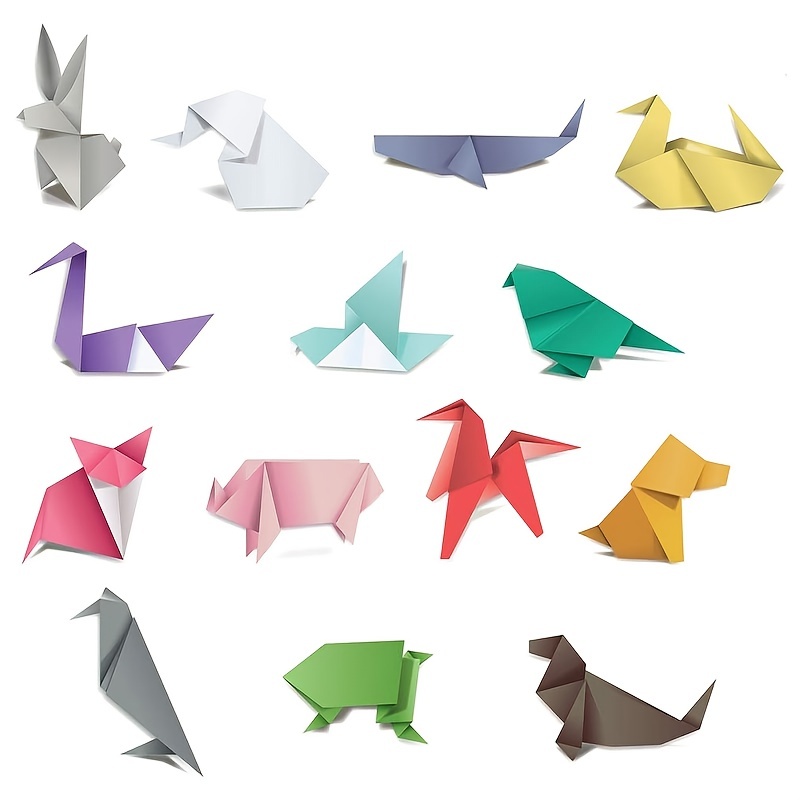 100 feuilles de papier origami 10 couleurs carrées papier - Temu Belgium