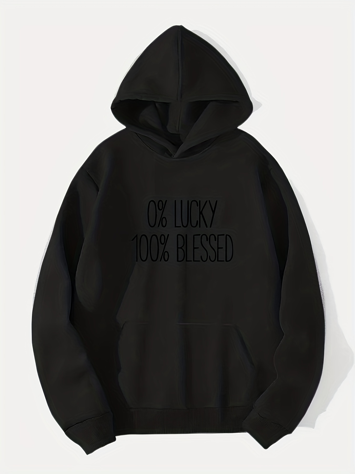 Hoodies For Men, 100% Blessed Hoodie, Men's Casual Pullover Hooded  Sweatshirt With Kangaroo Pocket For Spring Fall, As Gifts - Temu