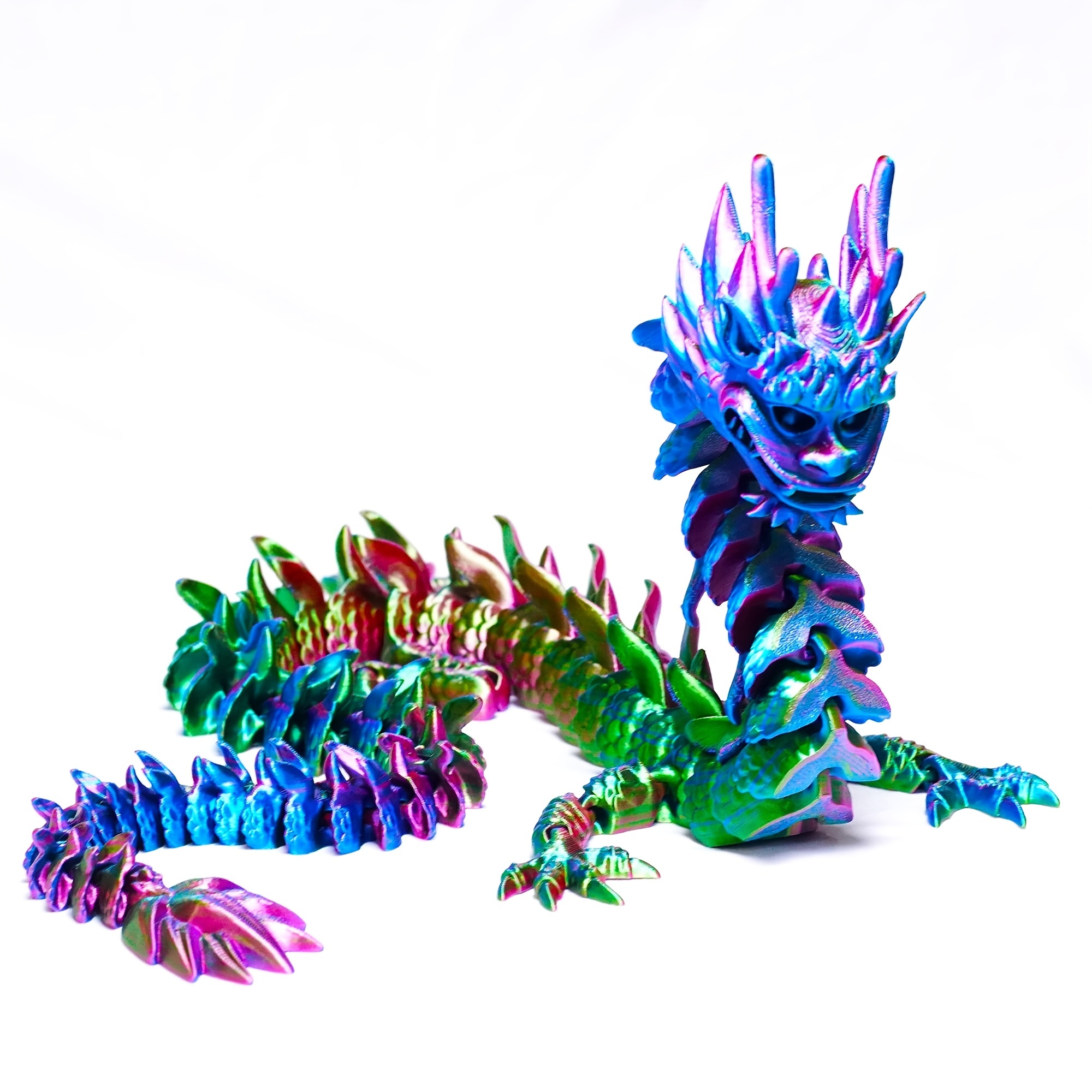 33/48 Cm 3D Printed Flexible Dragon Figurine Decor 3D Printed