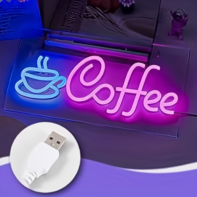 Cartel luminoso LED con palabra Café. Alimentación directa 220 Volts –  Tienda Novelty 🇺🇾