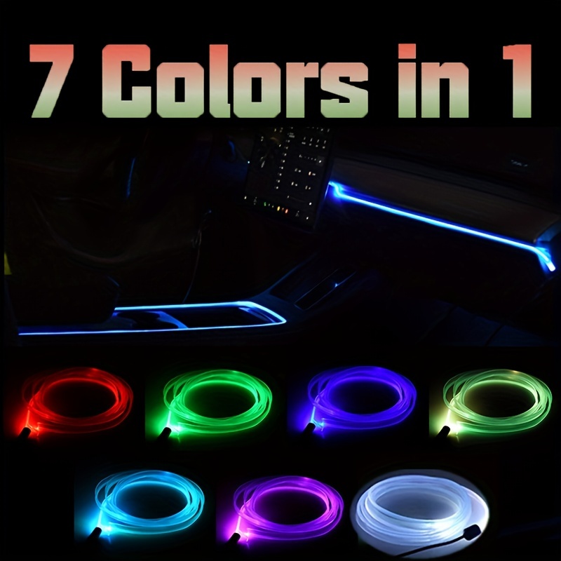 Brighten Up Your Car Interior With This Rgb Cold Light Line! - Temu Cyprus
