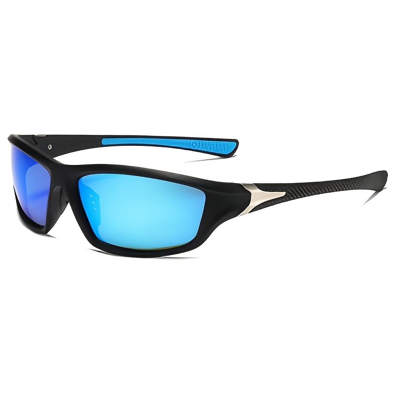 Fashion Wrap Around Sunglasses, unisex Polarized Outdoor Cycling Sports Goggles, Safety Glasses,Temu