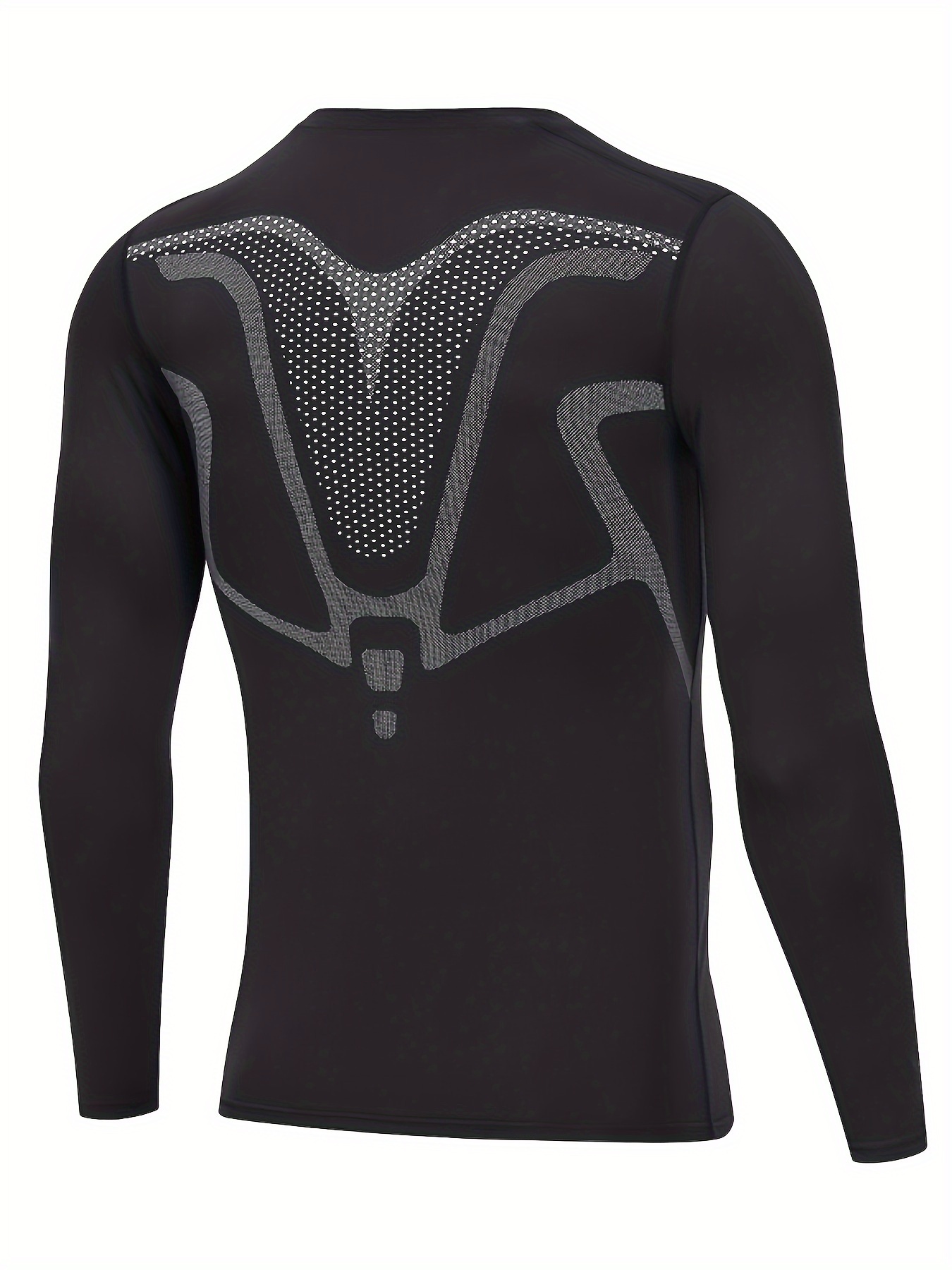 Men's Stylish Geometric Pattern Compression Shirt Active - Temu