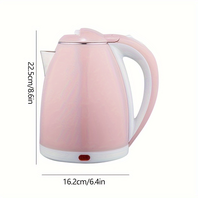 Eu Plug Electric Kettle, Cordless Pot, Portable Electric Kettle, Double  Layer Anti Scalding Hot Pot, 1500 Watt Strong Fast Boiling Pot, Water Pot, electric Tea Pot, With Boiling Dry Protection, With Inner Steel