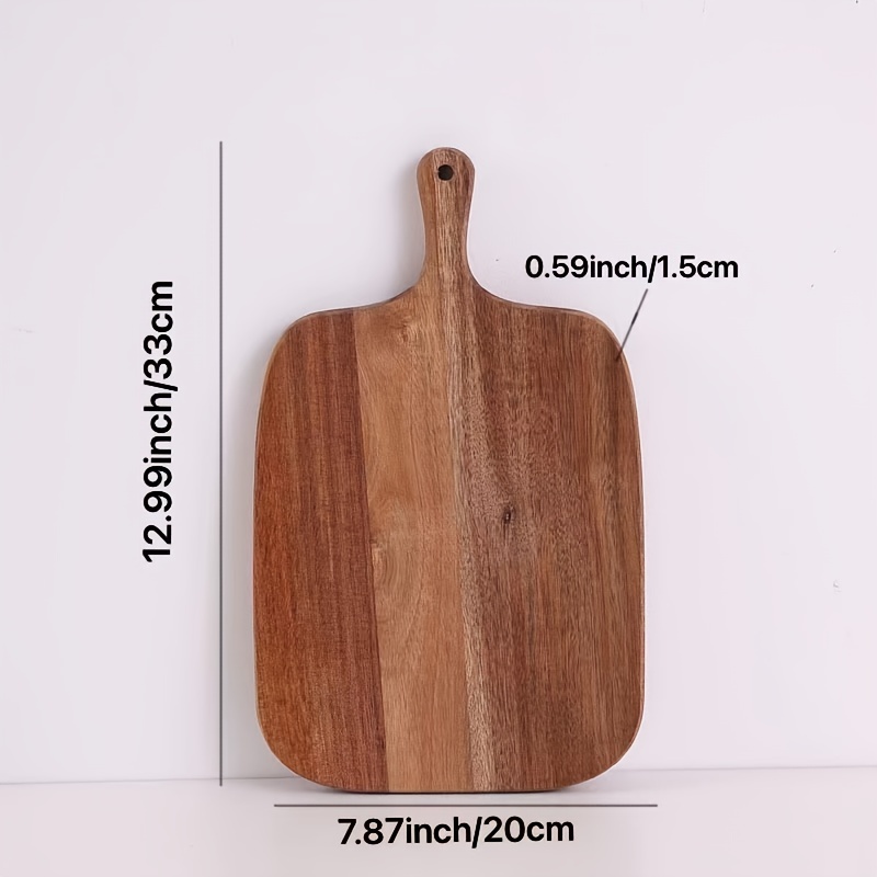 Acacia Wood Cutting Board - Wooden Kitchen Cutting Board for Meat, Cheese,  Bread, Vegetables &Fruits-Charcuterie Board Cheese Serving Board with