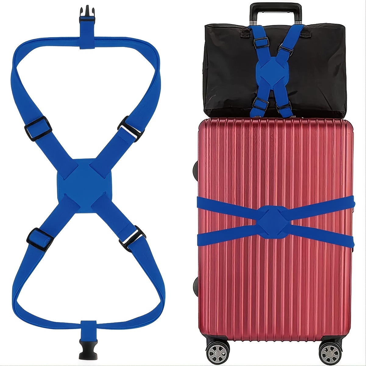 Adjustable Luggage Straps Metal Loop Luggage Tags Travel - Temu Canada