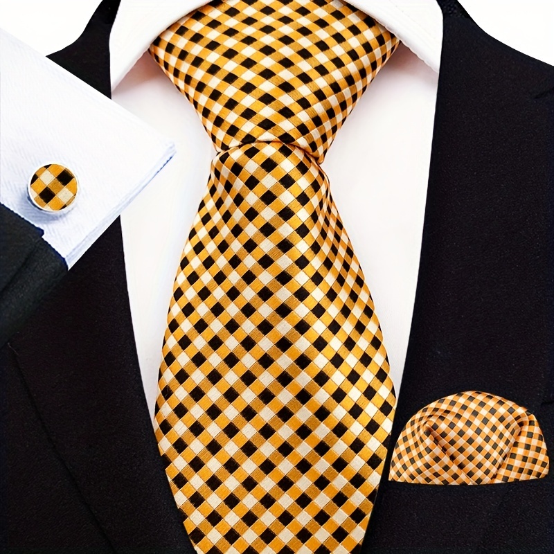 Men's Paisley Tie Set w/ Pocket Towel & Cufflinks