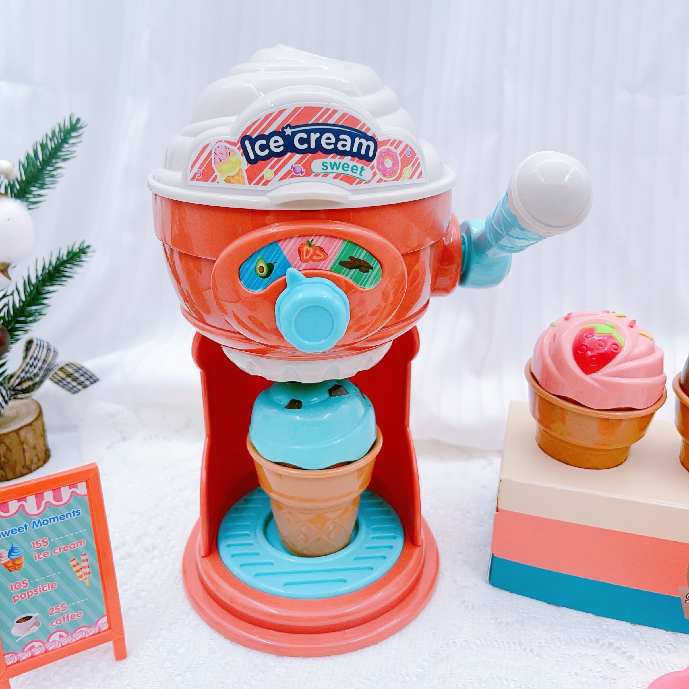 New Children's Play House Toy Simulation Ice Cream Machine - Temu