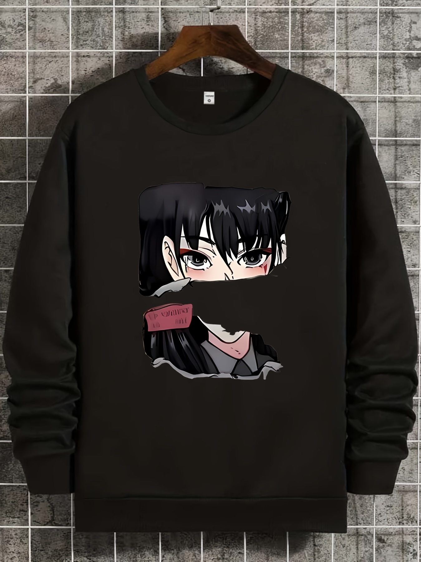Anime Girl Print Trendy Sweatshirt Sudadera Estampado Chica - Temu